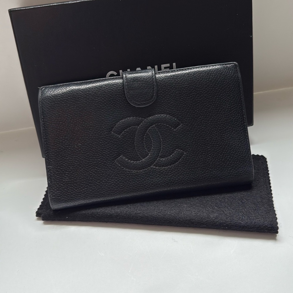 Chanel Black Leather Wallet